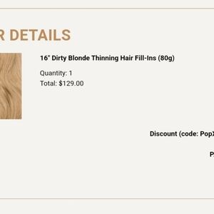 Luxy 16" dirty blonde thinning hair extensions